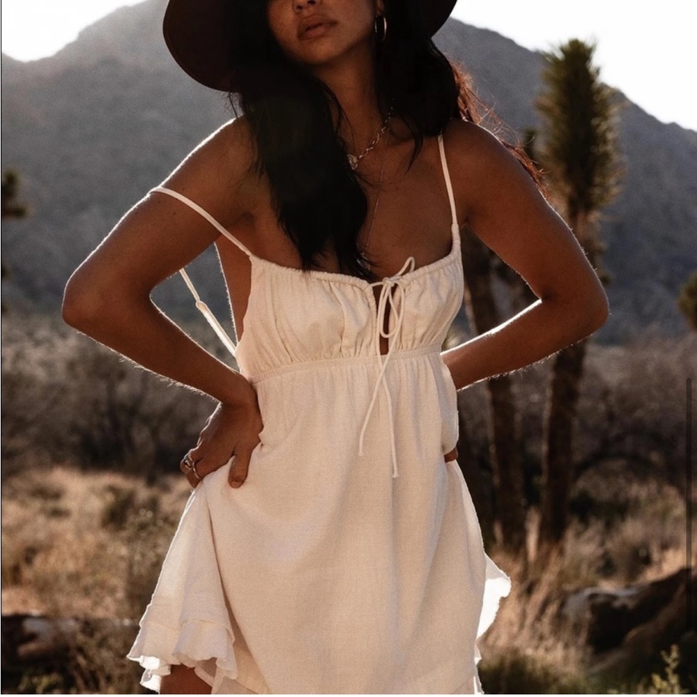 Princess Polly empress of love mini dress in white